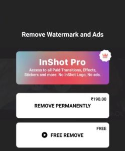 inshot pro watermark remover